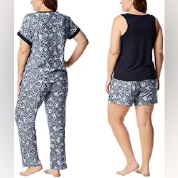Lucky Brand Super Soft and Cozy Brushed Jersey Knit 4-Piece Pajama Set - Picture 3 of 14